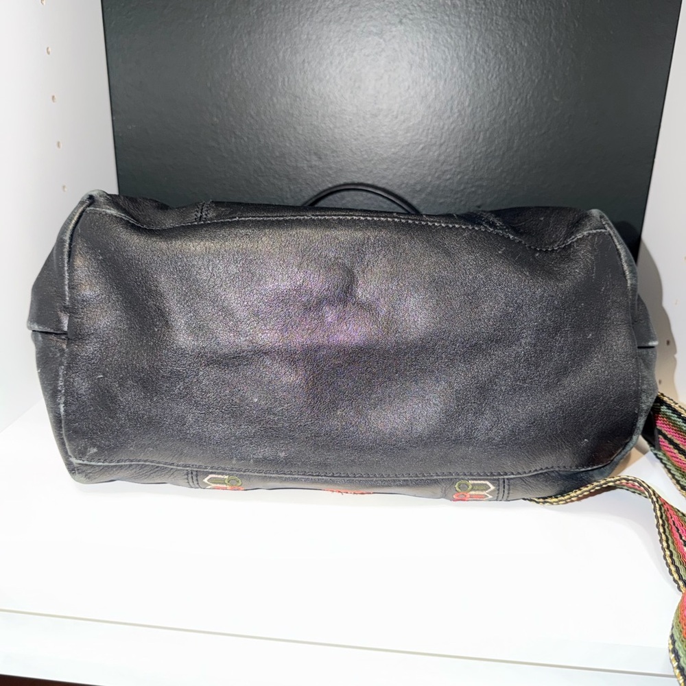 Longchamp leather bag with embroidery - Picture 6 of 11